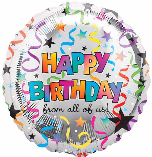 Happy Birthday From All of Us 18-Inch Foil Balloon
