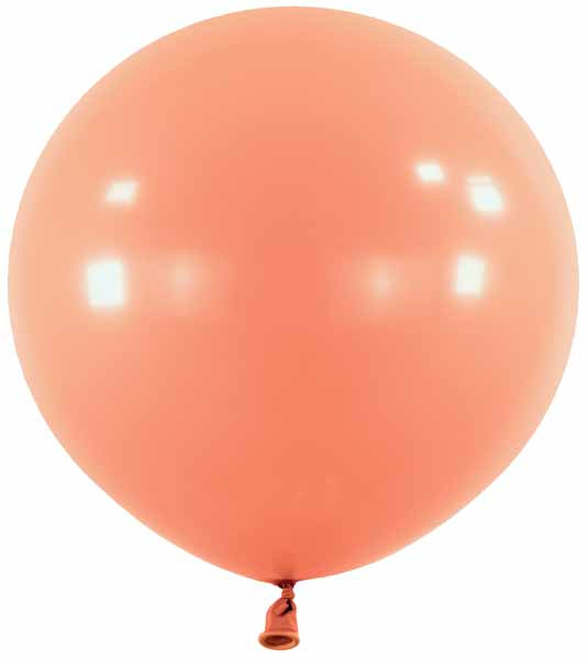 Fashion Coral 24-Inch Latex Balloons, 4-Pack