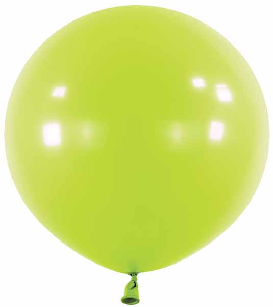 Anagram 24-Inch Kiwi Green Latex Balloons, 4 Count