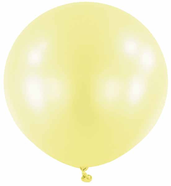 Anagram Macaron Lemon 24 Inch Latex Balloons, 4 Pack