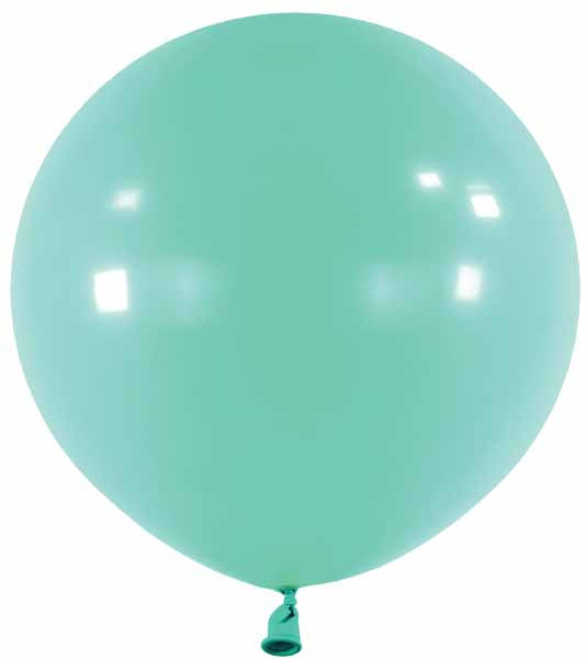 Anagram Robin's Egg Blue 24-Inch Latex Balloons, 4 Count