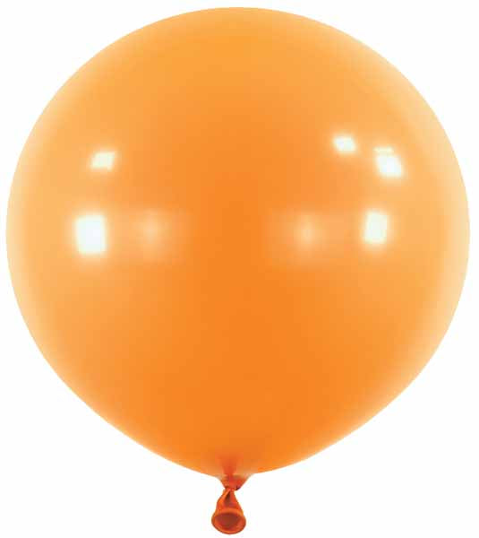Tangerine Orange 24 Inch Latex Balloons, 4 Pack