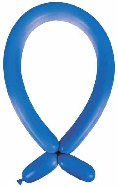 Anagram Ocean Blue 260 Latex Modelling Balloons, 100 Count