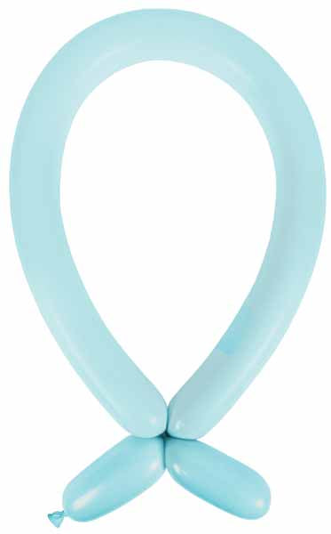Pastel Blue 260 Latex Modelling Balloons, 100 Pack