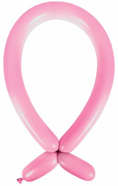 Anagram Standard Pink 260 Twisting Latex Balloons, 100 Count