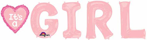 It's a Girl 5-Piece Foil Balloon Letter Bunch