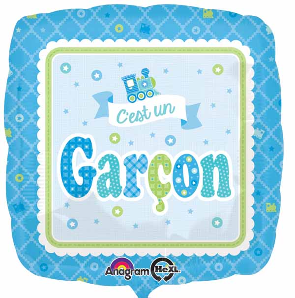 C'est un Garçon 18-Inch Foil Balloon