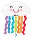 Rainbow Cloud SuperShape Foil Balloon, 30 Inch