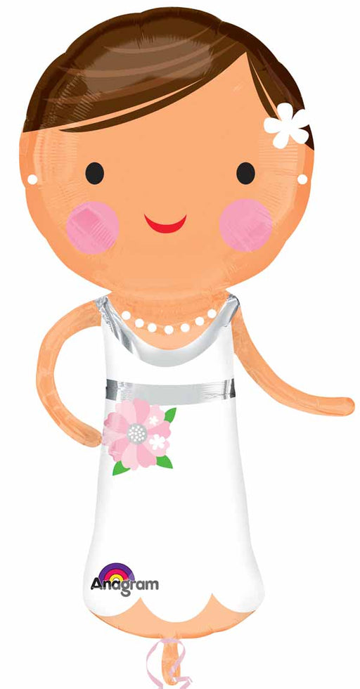 Lovely Bride 19 x 40 Inch Foil Balloon