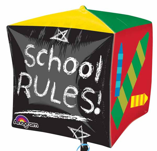 School Days UltraShape Cubez 15-Inch Foil Balloon