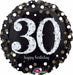 Sparkling 30th Birthday 18-Inch Holographic Foil Balloon
