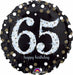 SPARKLING BDAY 65 HOLO 18" RND S55 PKG