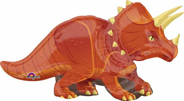 42-Inch Triceratops Foil Balloon