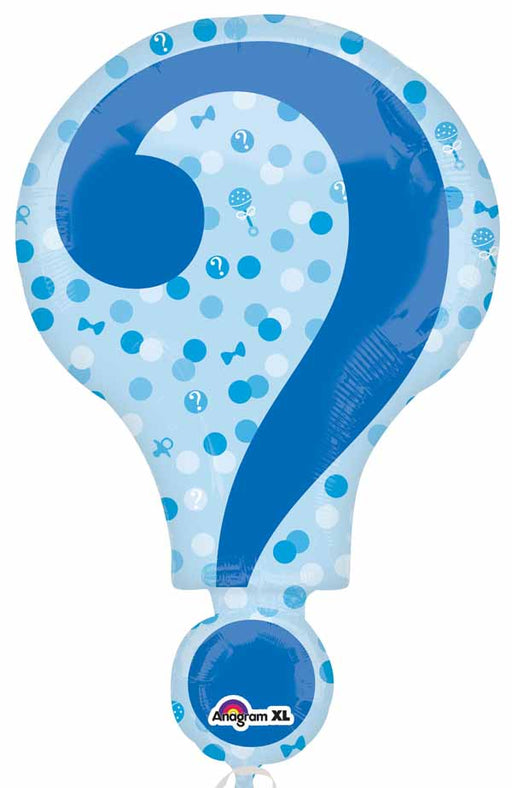28-Inch Gender Reveal Question Mark Foil Balloon