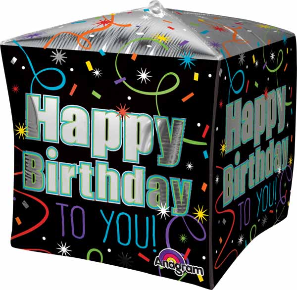 Brilliant Birthday Cubez Foil Balloon, 15 Inch