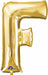 34-Inch Gold Letter F Foil Balloon