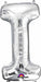 16-Inch Silver Letter I Foil Balloon