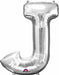 Silver Letter J 34 Inch Foil Balloon