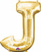 16-Inch Gold Letter J Foil Balloon