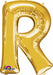 34-Inch Gold Letter R Foil Balloon