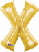 16-Inch Gold Letter X Foil Balloon
