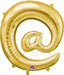 32-Inch Gold @ Symbol Foil Balloon