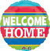 Welcome Home Stripes 18-Inch Round Foil Balloon