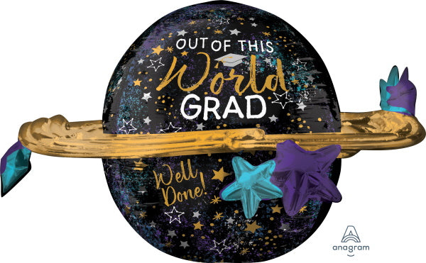 Out of This World Grad 29-Inch Foil Balloon