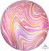 Pink Marblez Orbz XL Foil Balloon, 16 Inch