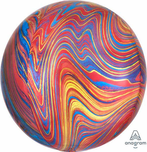 Colorful Marblez 16-Inch Orbz Foil Balloon