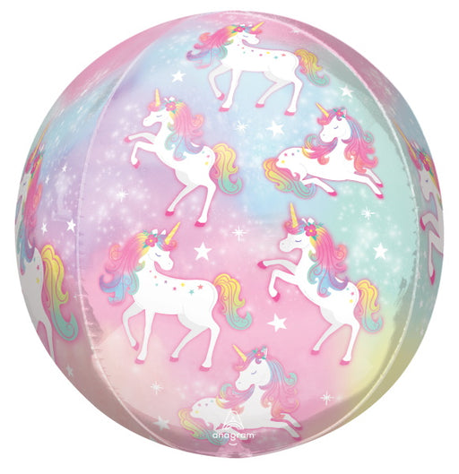 Enchanted Unicorn Orbz Foil Balloon