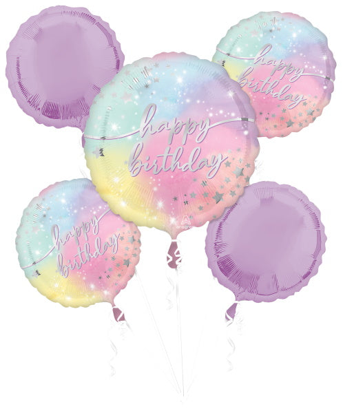Luminous Birthday Foil Balloon Bouquet