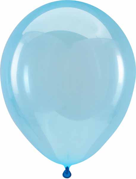Anagram Crystal Blue 5-Inch Latex Balloons, 100 Count