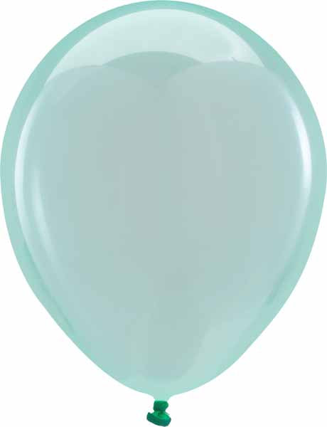 Anagram Crystal Green 5-Inch Latex Balloons, 100 Count