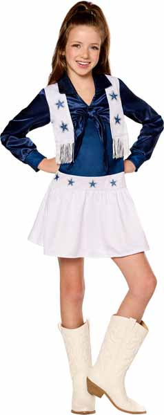 Dallas Cheer Duty Costume Dress, Youth Large