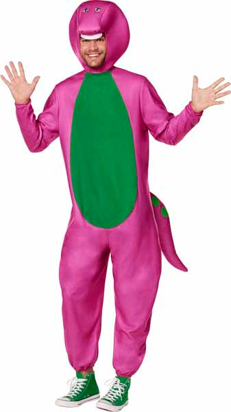 Barney Purple Dinosaur Adult Costume, Extra Large
