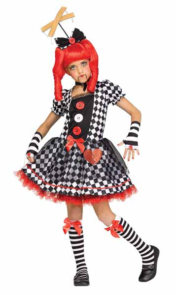 Marionette Doll Child Costume, Large 12-14