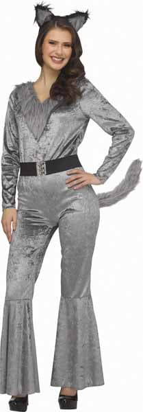 Women's Wolf Costume, Adult Small (4/6)