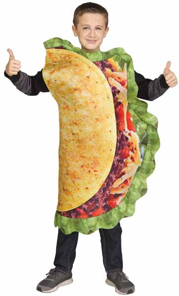Taco Costume for Kids, Child Size Up to 14