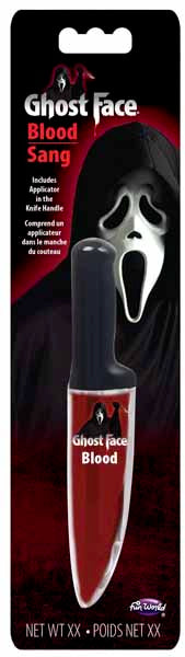 Ghost Face Costume Knife with Blood Effect
