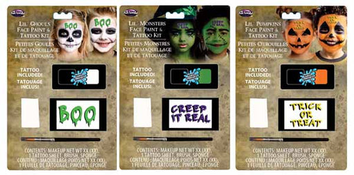 Kids' Face Paint and Tattoo Makeup, Assorted Styles
