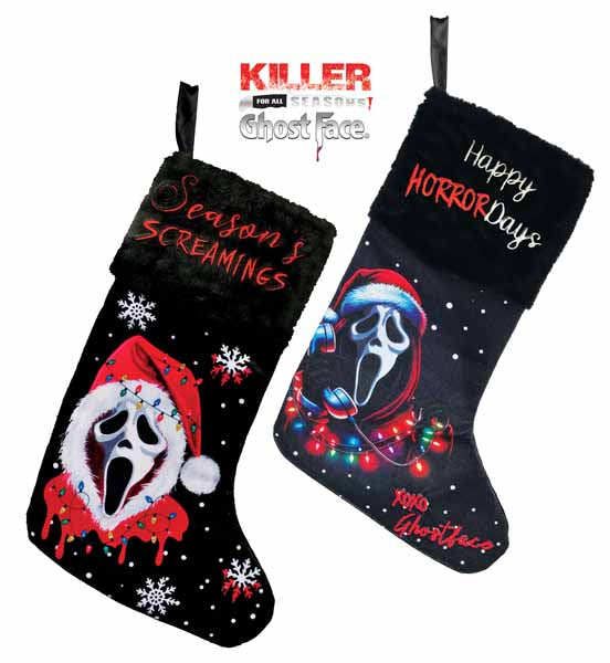 Ghost Face Christmas Stocking, Assorted Styles