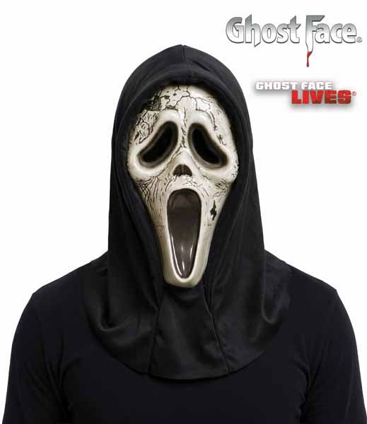 Aged Ghost Face Bleeding Mask