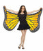 Adult Soft Butterfly Wings in Orange & Yellow