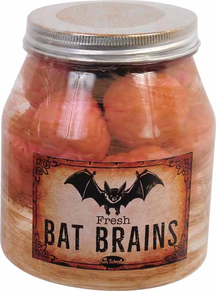 Bat Brains Creepy Specimen Jar Halloween Decoration