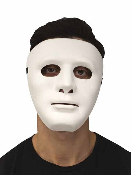 Matte White Blank Mask
