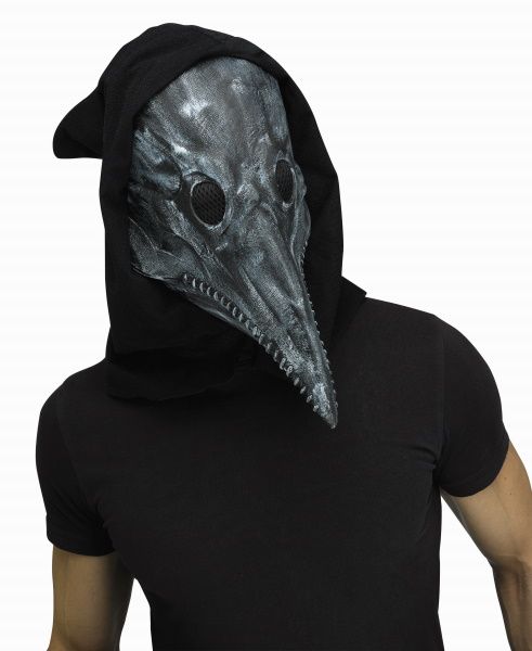 Grey Plague Doctor Costume Mask