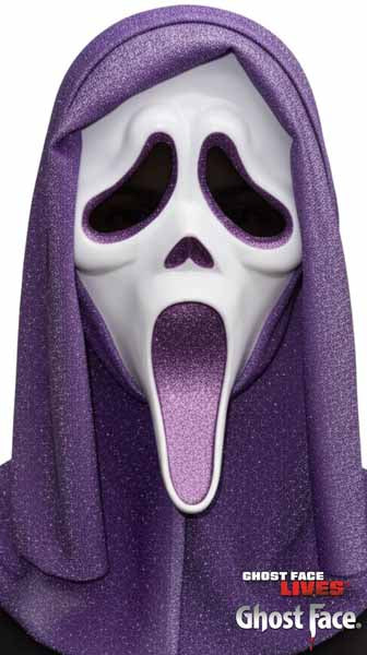 Purple Ghost Face Glitter Mask