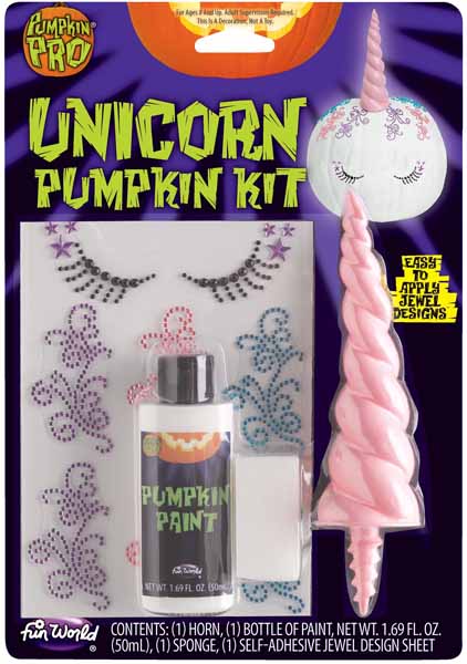 3D Unicorn Pumpkin Decorating Kit