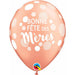 Fête Des Mères Pois 11" Rose Gold Balloons - Pack Of 50